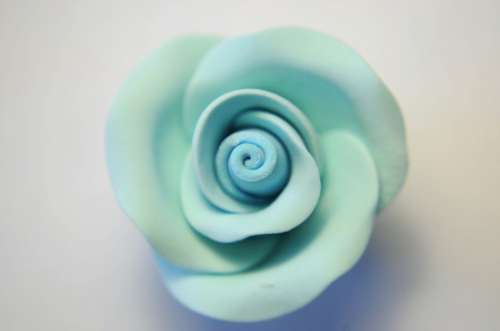 Gumpaste Roses - Blue - Click Image to Close